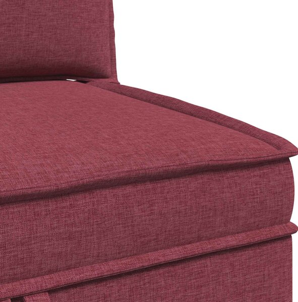 VidaXL Moduláris kanapé szett tárolóval 3 pcs Bordó Szövet