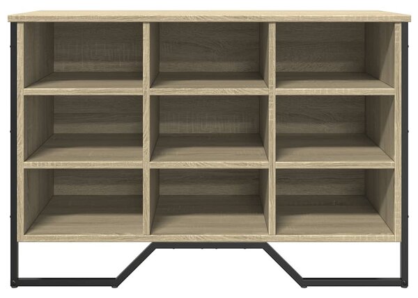 Sonoma tölgy színű szerelt fa cipőszekrény 90 x 38 x 61,5 cm