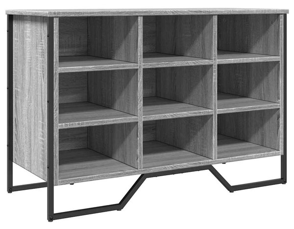Szürke sonoma színű szerelt fa cipőszekrény 90 x 38 x 61,5 cm