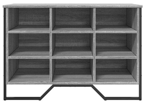 Szürke sonoma színű szerelt fa cipőszekrény 90 x 38 x 61,5 cm