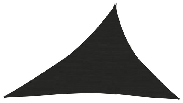 VidaXL fekete HDPE napvitorla 160 g/m² 4 x 5 x 6,8 m