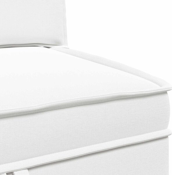 VidaXL Moduláris kanapé szett tárolóval 3 pcs Fehér Szövet