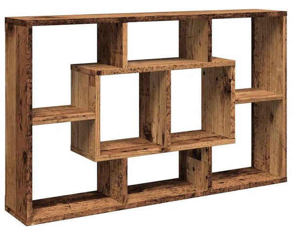 Antik fa szerelt fa fali polc 85 x 16 x 52,5 cm