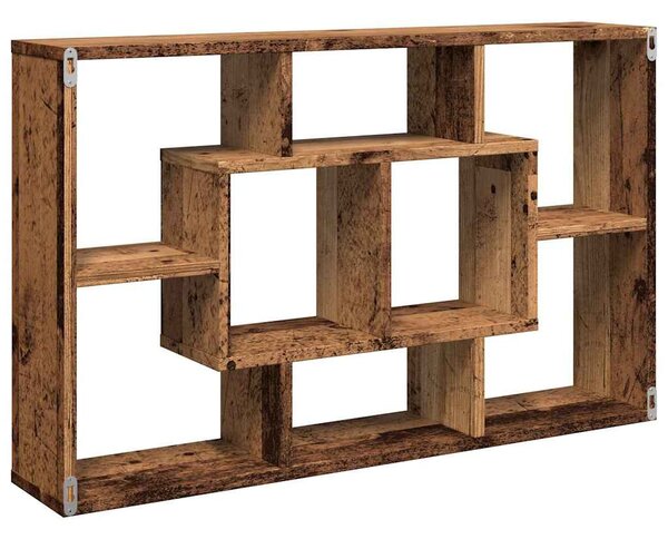 Antik fa szerelt fa fali polc 85 x 16 x 52,5 cm