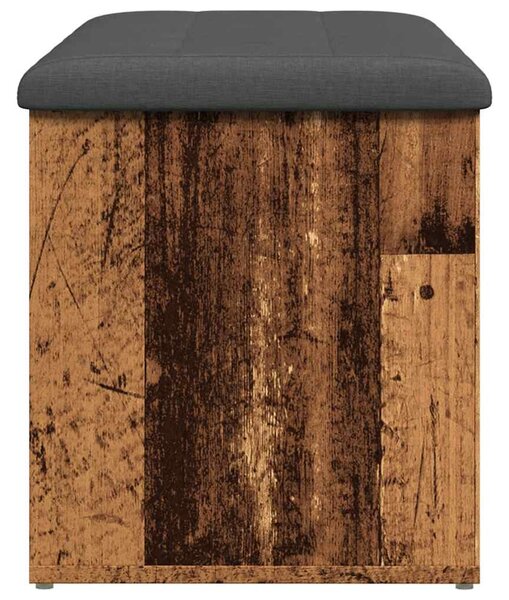Antik fa szerelt fa tárolópad 102x42x45 cm