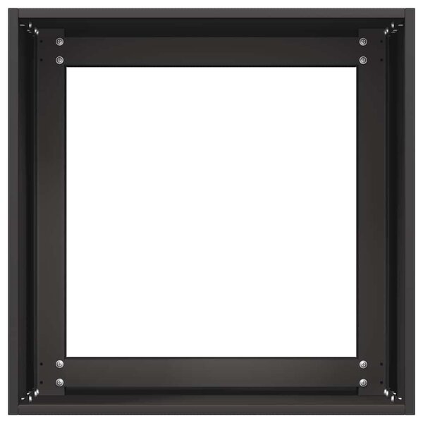 Fekete hidegen hengerelt acél növénytartó 40x40x40 cm