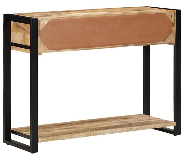 Tömör nyersfa mangófa tálalóasztal 100 x 35 x 75 cm