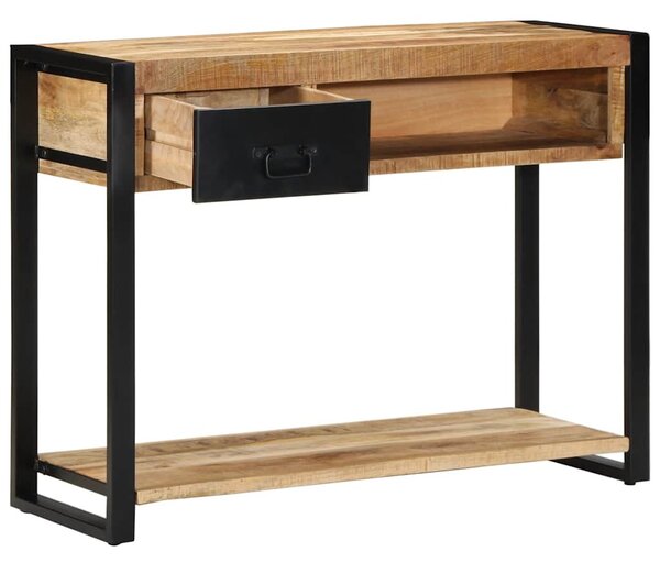 Tömör nyersfa mangófa tálalóasztal 100 x 35 x 75 cm