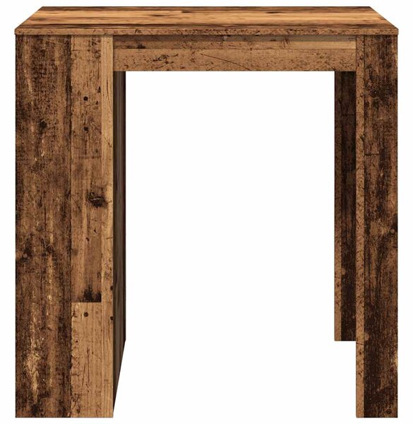 Antik fa színű szerelt fa bárasztal 102 x 70 x 103,5 cm