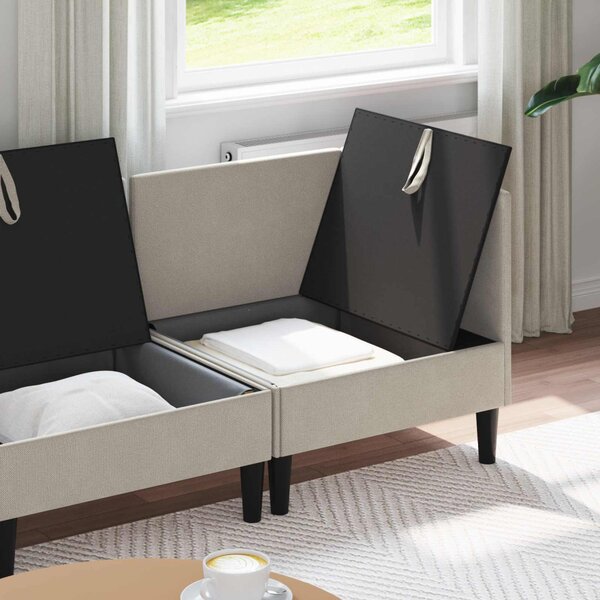 Nappali bútor szett 3 pcs Zabpehely Szövet