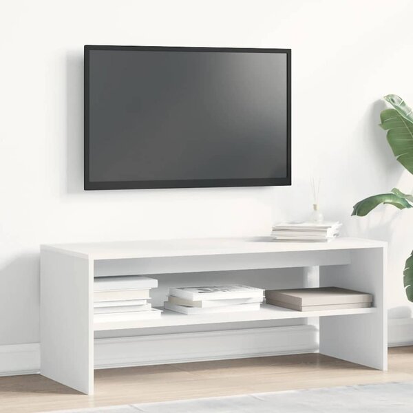 Fehér forgácslap TV-szekrény 100 x 40 x 40 cm