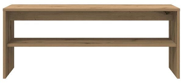 Kézműves tölgy színű szerelt fa TV-szekrény 100x40x40 cm