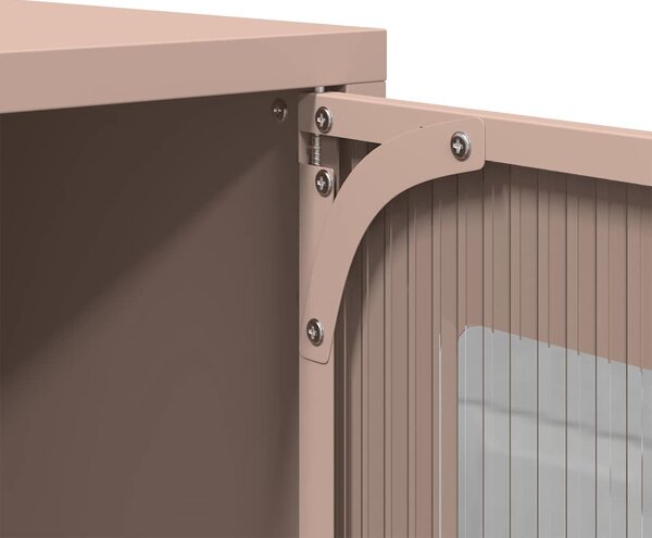 Highboard rózsaszín 68x39x107 cm Acél