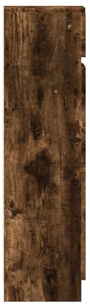 Füstös tölgy színű szerelt fa cipőszekrény 100,5 x 28 x 100 cm