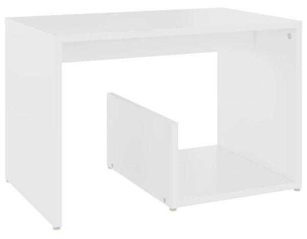 Fehér forgácslap kisasztal 59 x 36 x 38 cm
