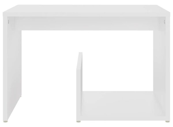 Fehér forgácslap kisasztal 59 x 36 x 38 cm