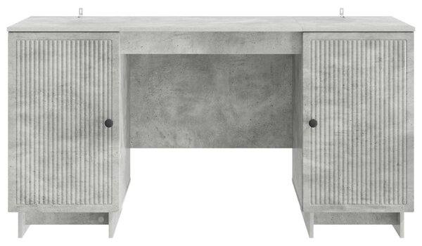 Asztal Betonszürke Szerelt Fa 142,5 x 50 x 75 cm