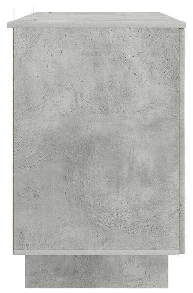 Asztal Betonszürke Szerelt Fa 142,5 x 50 x 75 cm