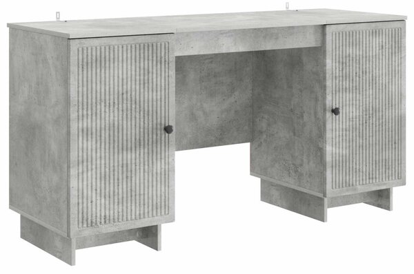 Asztal Betonszürke Szerelt Fa 142,5 x 50 x 75 cm