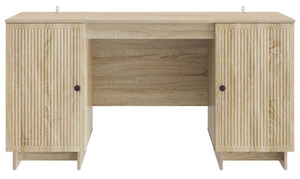 Asztal Sonoma Tölgy Szerelt Fa 142,5 x 50 x 75 cm
