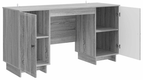 Asztal Szürke Sonoma Szerelt Fa 142,5 x 50 x 75 cm