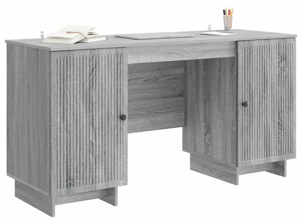 Asztal Szürke Sonoma Szerelt Fa 142,5 x 50 x 75 cm