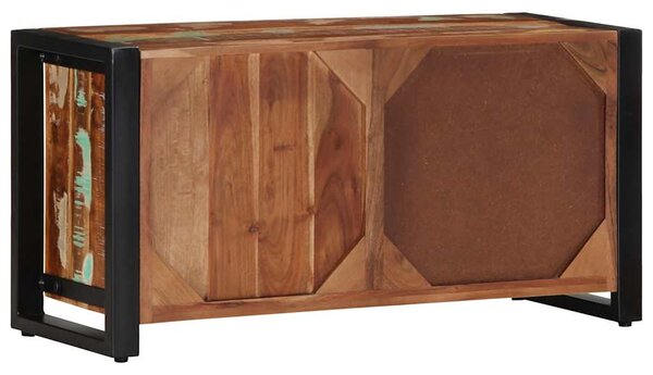 Tömör újrahasznosított fa TV-szekrény 80 x 30 x 40 cm