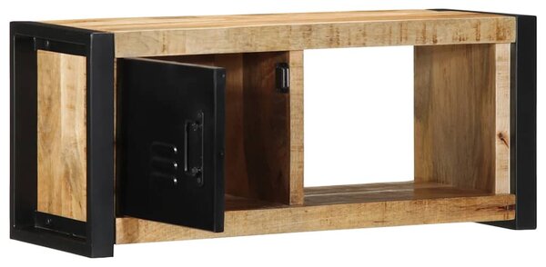 TV szekrény 80x30x35 cm tömör durva fa Mango