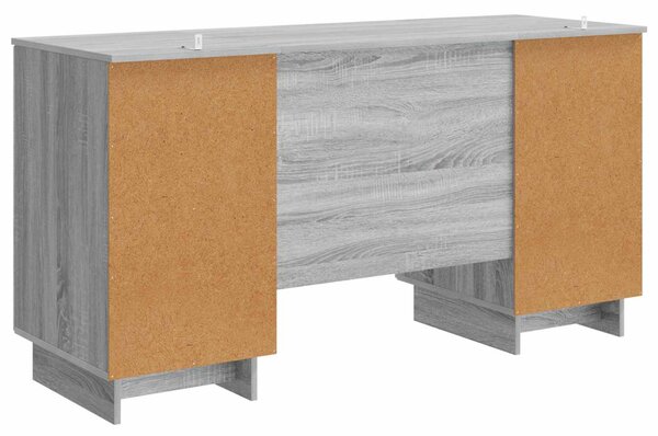 Asztal Szürke Sonoma Szerelt Fa 142,5 x 50 x 75 cm