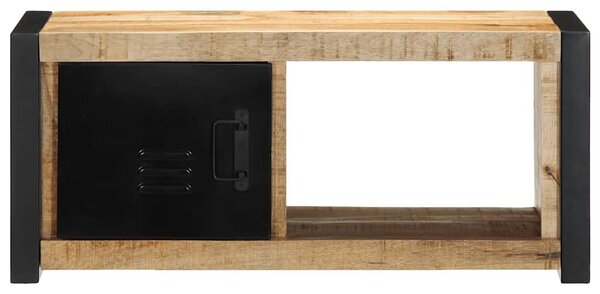 TV szekrény 80x30x35 cm tömör durva fa Mango
