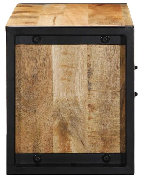 TV szekrény 80x30x35 cm tömör durva fa Mango
