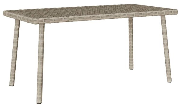 Téglalap polyrattan kerti dohányzóasztal 80x40x37cm