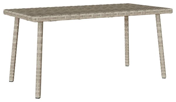 Téglalap polyrattan kerti dohányzóasztal 80x40x37cm