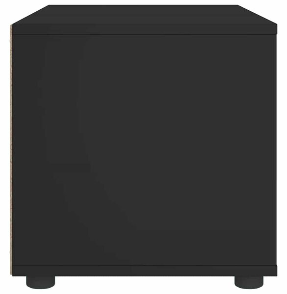 VISNES fekete szerelt fa TV-szekrény 100x40x38 cm