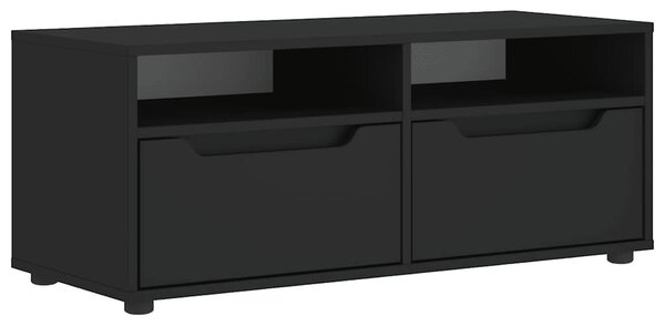 VISNES fekete szerelt fa TV-szekrény 100x40x38 cm