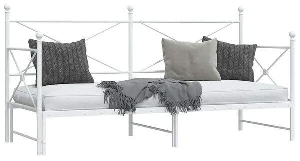 Fehér kanapéágy fiókkal matrac nélkül 75x190 cm