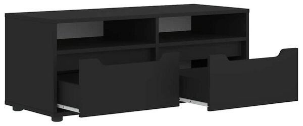 VISNES fekete szerelt fa TV-szekrény 100x40x38 cm