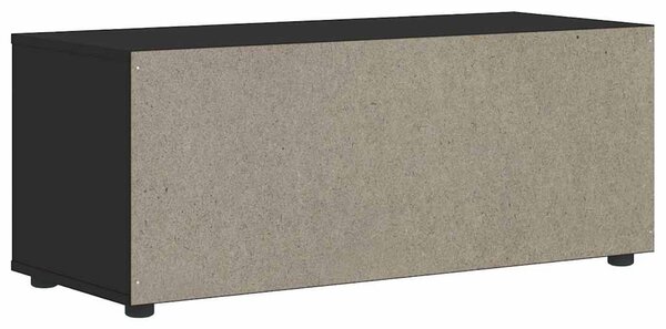 VISNES fekete szerelt fa TV-szekrény 100x40x38 cm