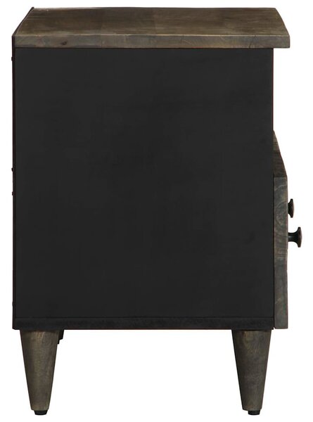 Világosszürke tömör mangófa TV-szekrény70x33,5x46 cm