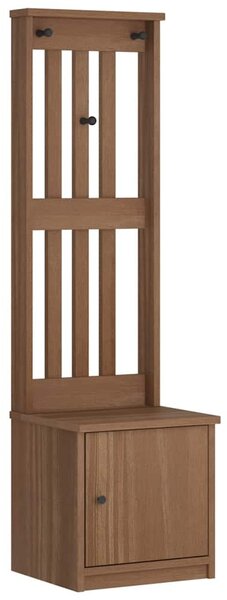 SANDNES tömör fenyőfa előszobafa 45x40x159,5 cm