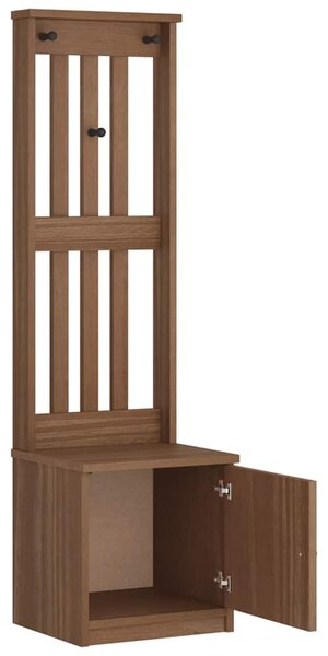 SANDNES tömör fenyőfa előszobafa 45x40x159,5 cm