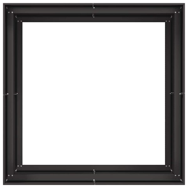 Ültetvény fekete 80x80x80 cm Acél