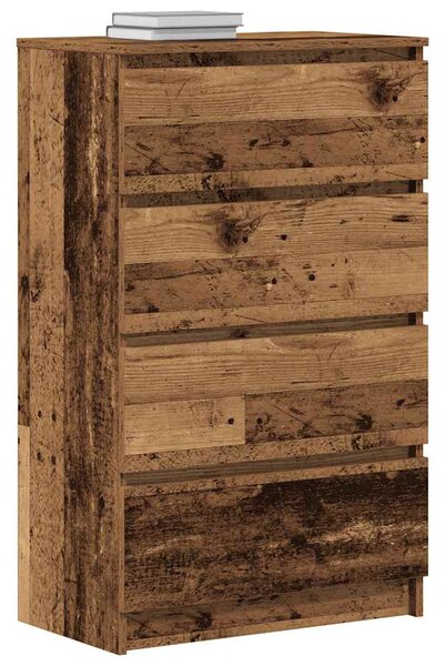 Antik fa szerelt fa tálalószekrény 60 x 35 x 98,5 cm