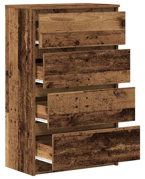 Antik fa szerelt fa tálalószekrény 60 x 35 x 98,5 cm