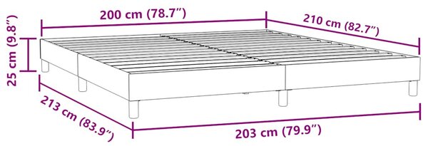 Sötétzöld bársony rugós ágy matrac nélkül 200x210 cm