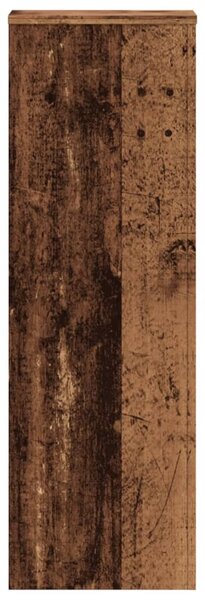 Antik fa színű szerelt fa növényállvány 33 x 33 x 100 cm