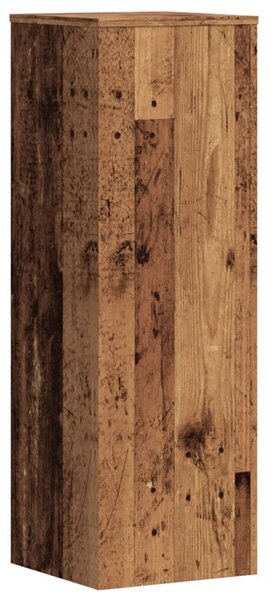 Antik fa színű szerelt fa növényállvány 33 x 33 x 100 cm