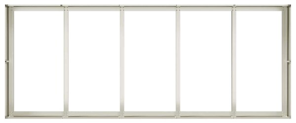 Fehér acél növénytartó 200x80x40 cm