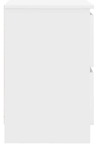 Fehér szerelt fa TV-szekrény 100x35x54 cm