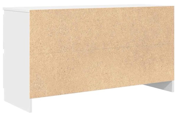 Fehér szerelt fa TV-szekrény 100x35x54 cm